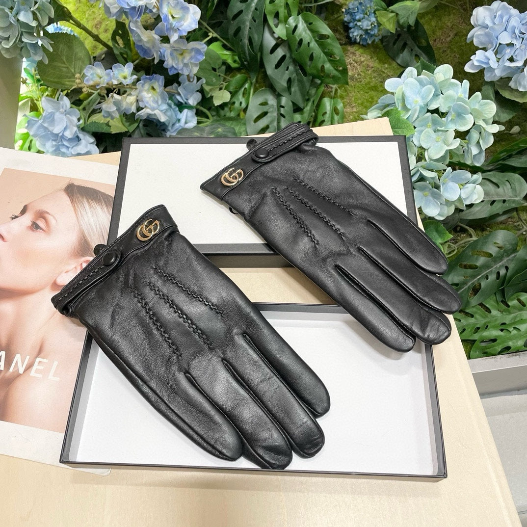 GLOVES IN BLACK SHEEPSKIN 458538 - XL