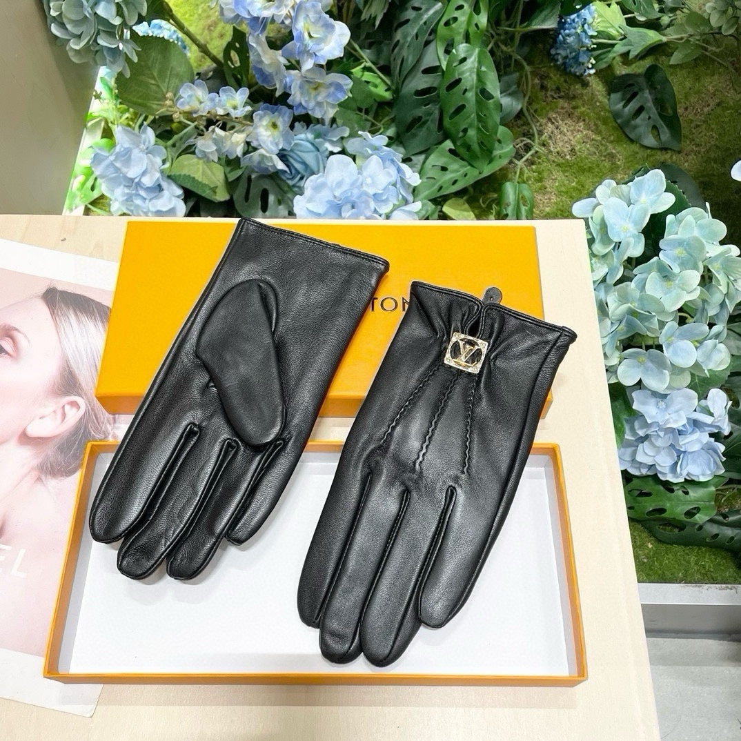 GLOVES IN BLACK LAMBSKIN 465067 - M