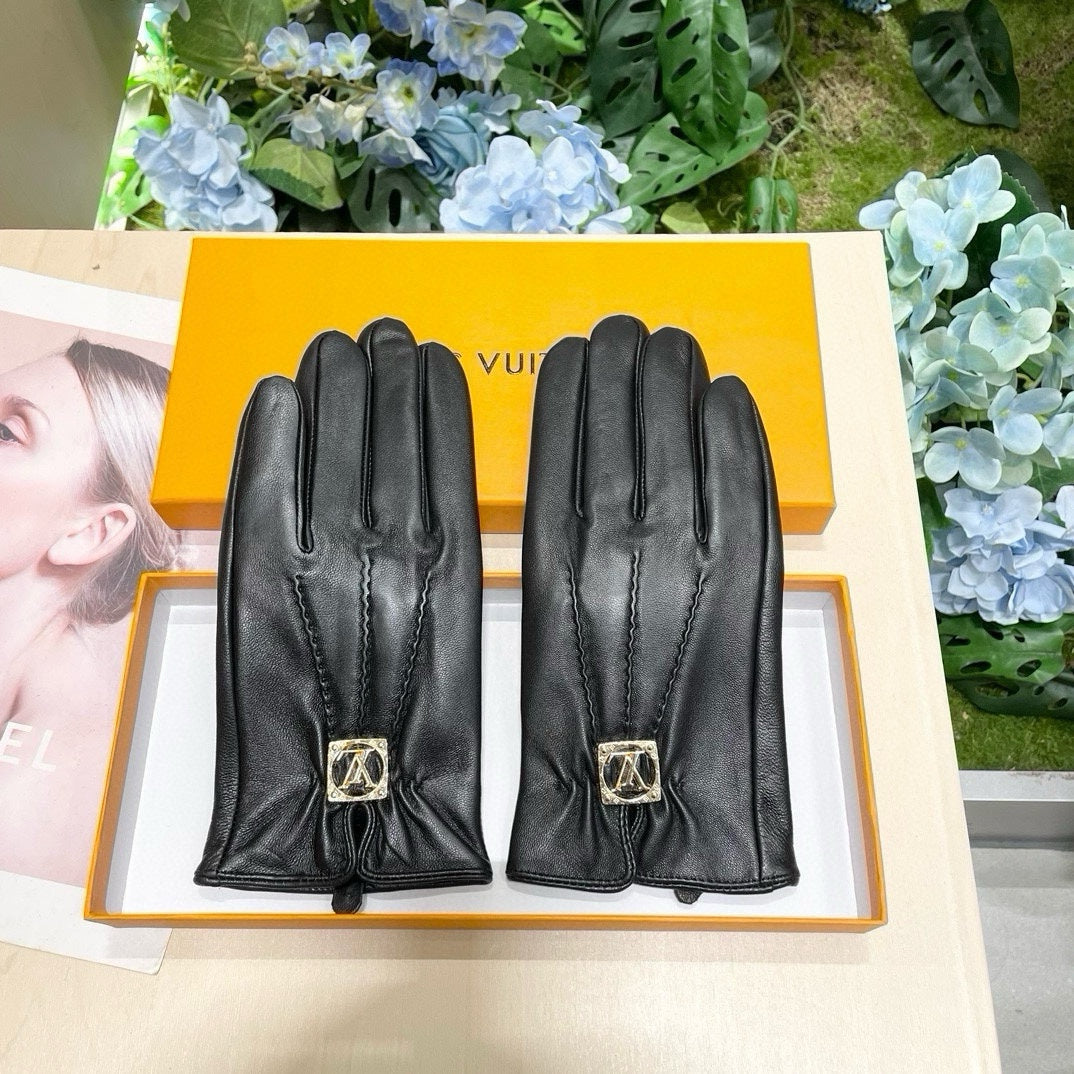 GLOVES IN BLACK LAMBSKIN 465067 - M