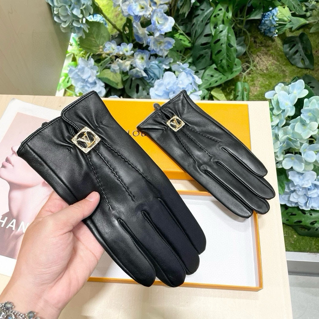 GLOVES IN BLACK LAMBSKIN 465067 - M