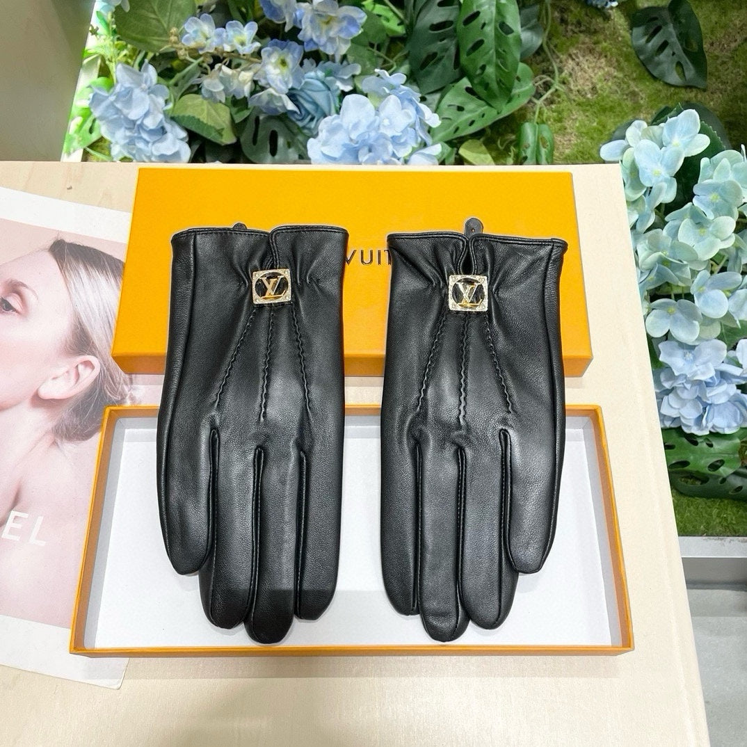 GLOVES IN BLACK LAMBSKIN 465067 - M