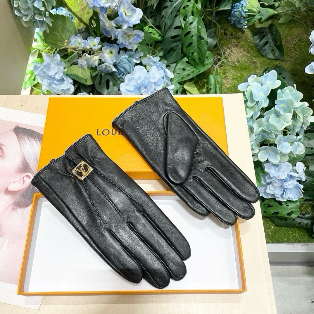 GLOVES IN BLACK LAMBSKIN 465067 - M