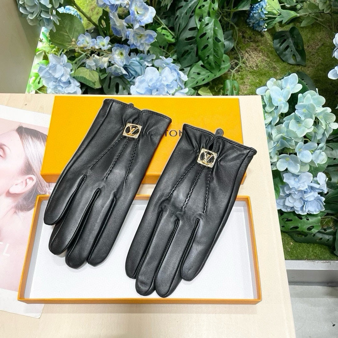 GLOVES IN BLACK LAMBSKIN 465067 - M