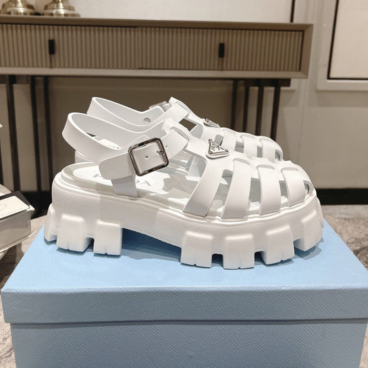 Pra Rubber Monolith Sandals White - 35