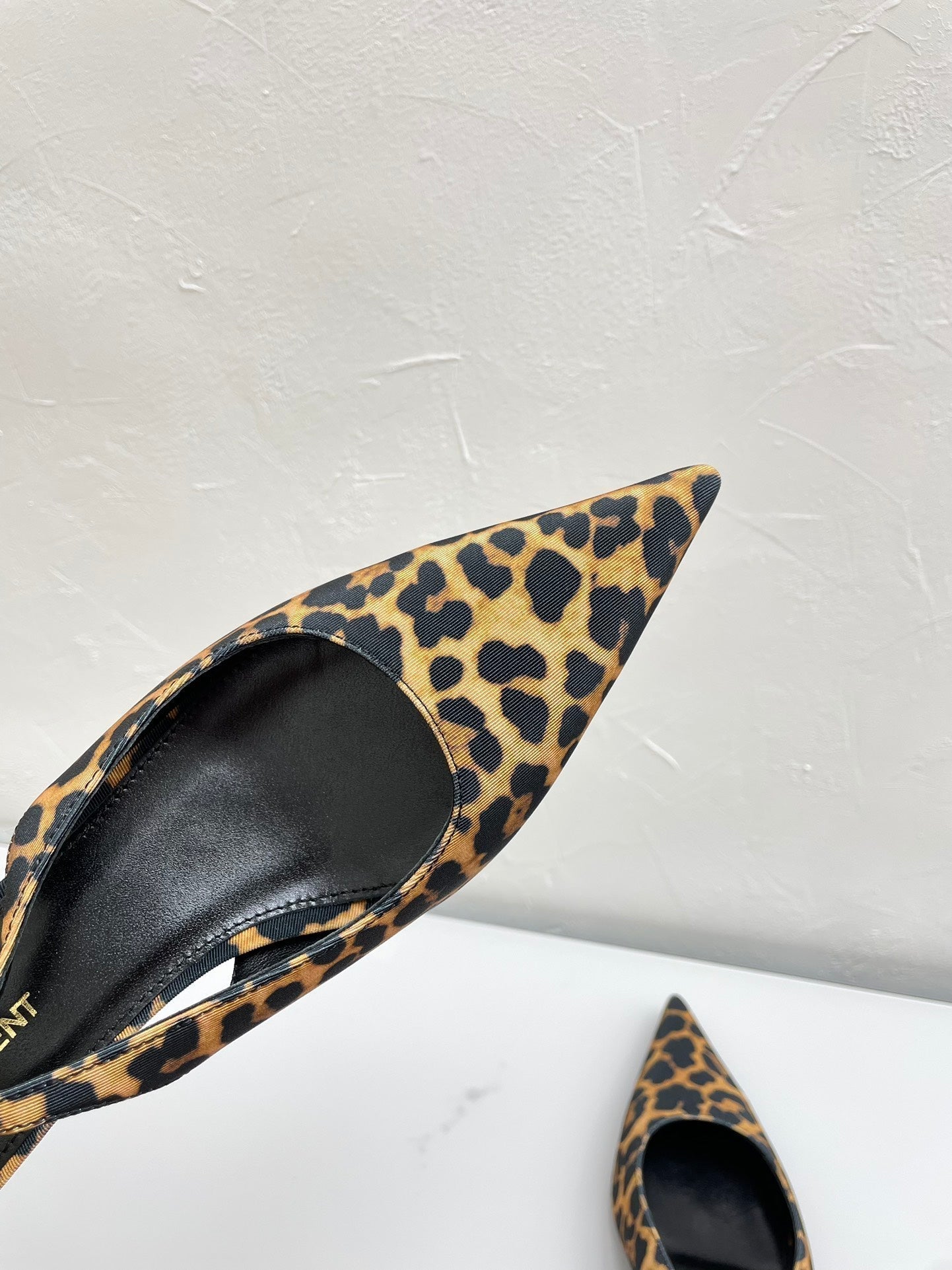 CHERISH SLINGBACK PUMPS 35 IN LEOPARD GROSGRAIN - 35