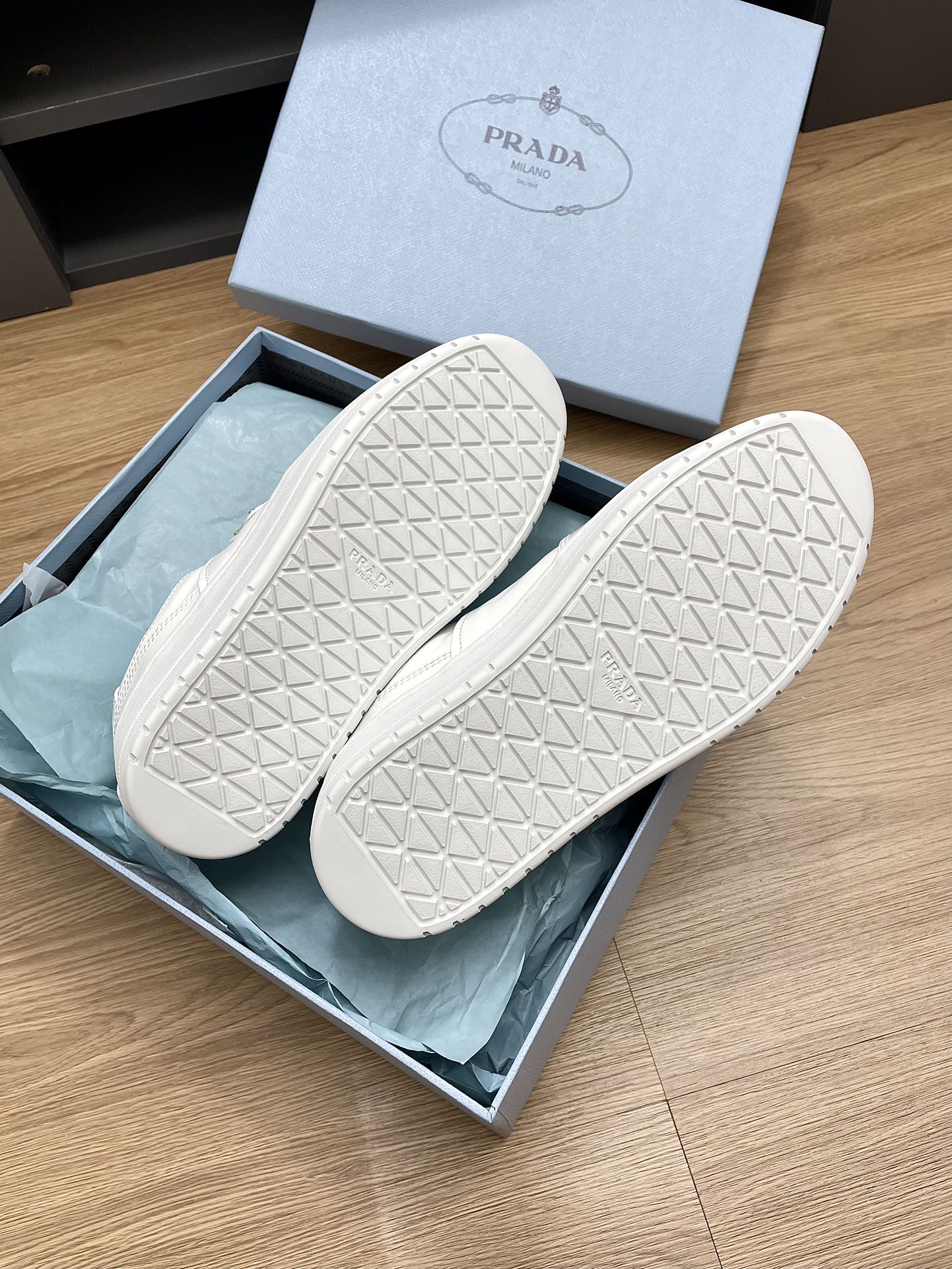 PRA DOWNTOWN BOLD SNEAKERS WHITE CALFSKIN - 35