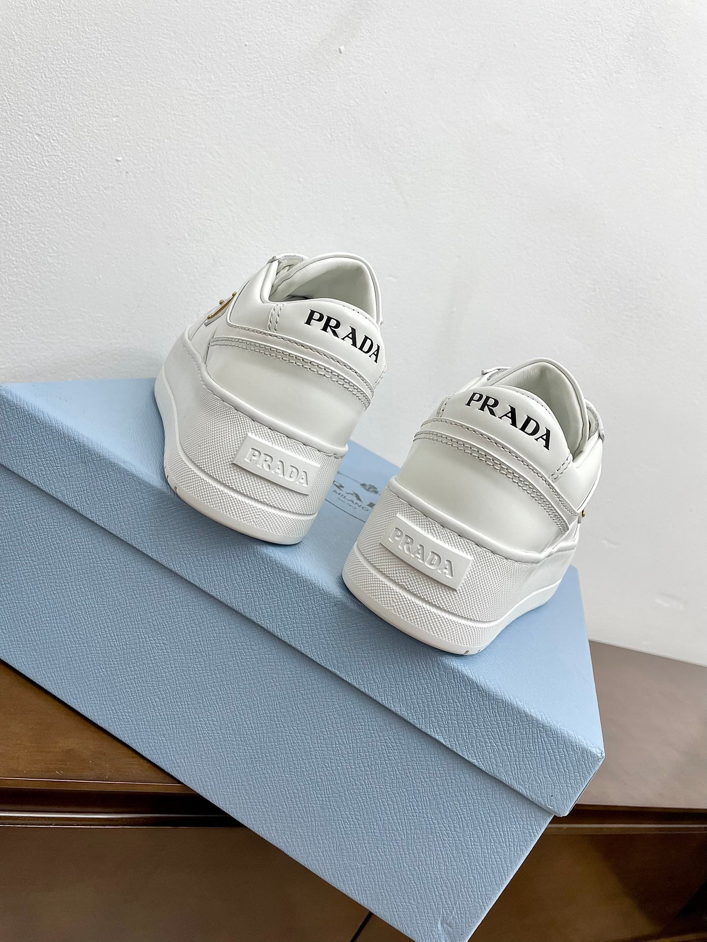 PRA DOWNTOWN BOLD SNEAKERS WHITE CALFSKIN - 35