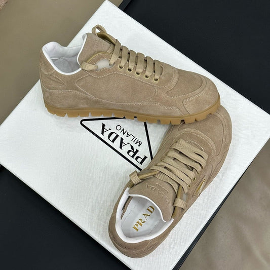 PRA TRAIL FADED SUEDE SNEAKERS TORTILLA - 35
