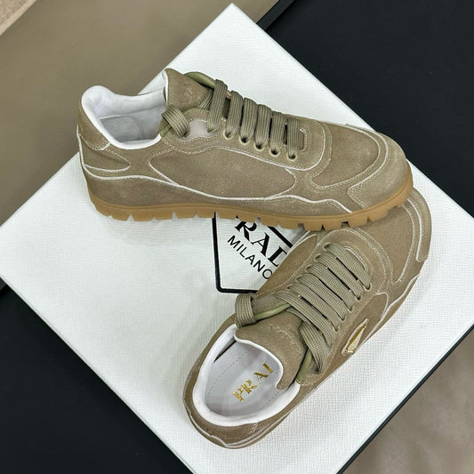 PRA TRAIL FADED SUEDE SNEAKERS LIGHT BROWN - 35