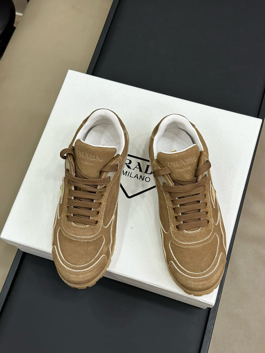 PRA TRAIL FADED SUEDE SNEAKERS CINNAMON - 35