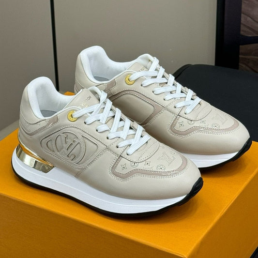 LV NEO RUN AWAY SNEAKER IN KHAKI TAN CALFSKIN - 34
