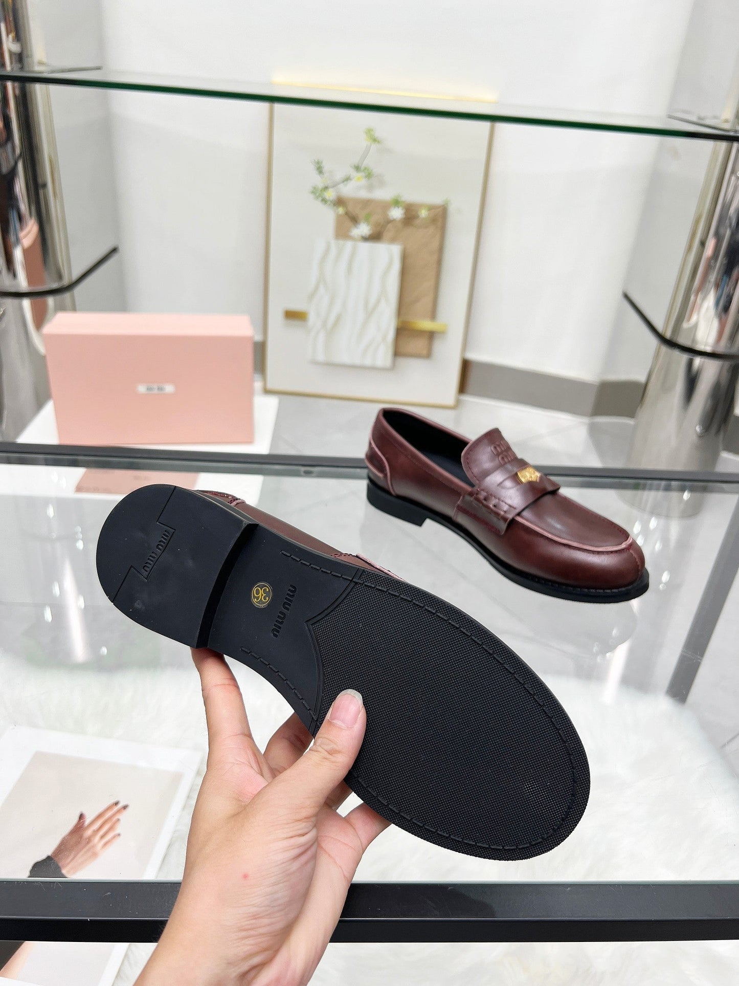PENNY LOAFERS IN DARK BROWN CALFSKIN - 35