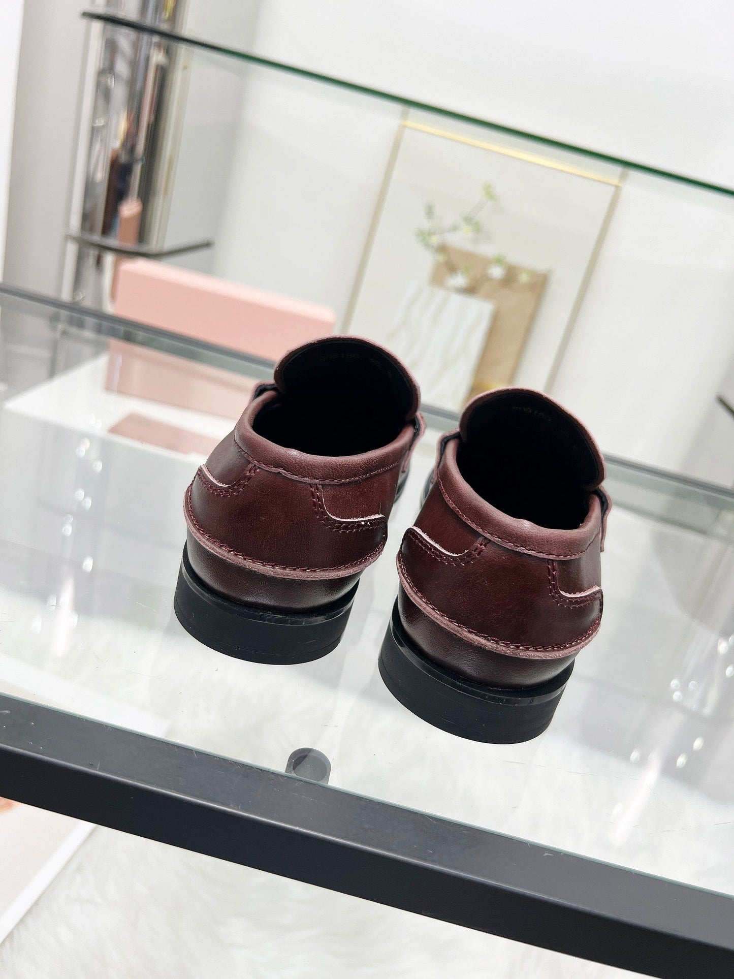 PENNY LOAFERS IN DARK BROWN CALFSKIN - 35