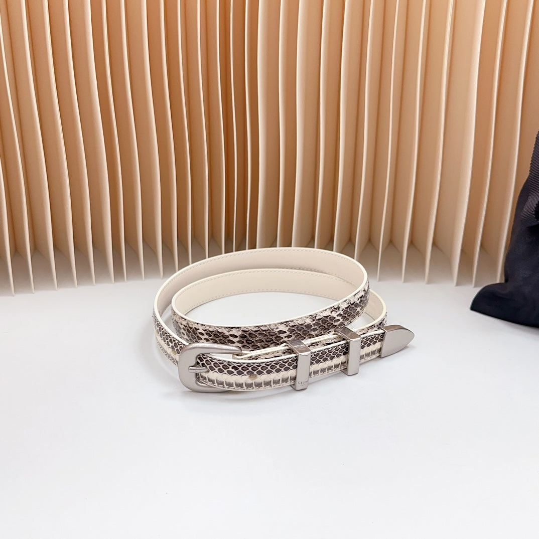 Small Western Belt 18mm Black White Crocodile Embossed Calfskin Shw - 30