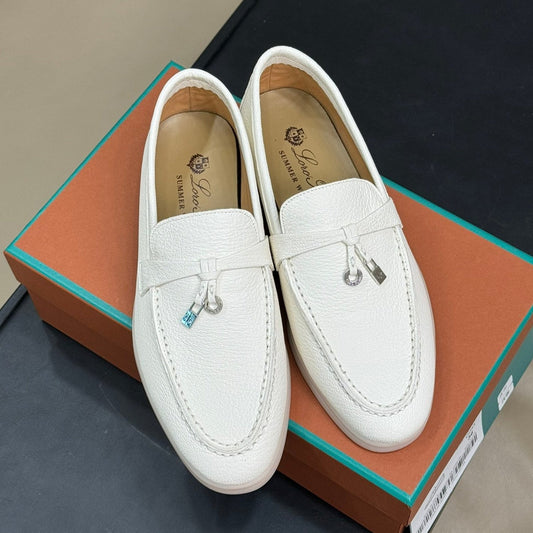 LP SUMMER CHARMS WALK LOAFERS WHITE LAMBSKIN - 35