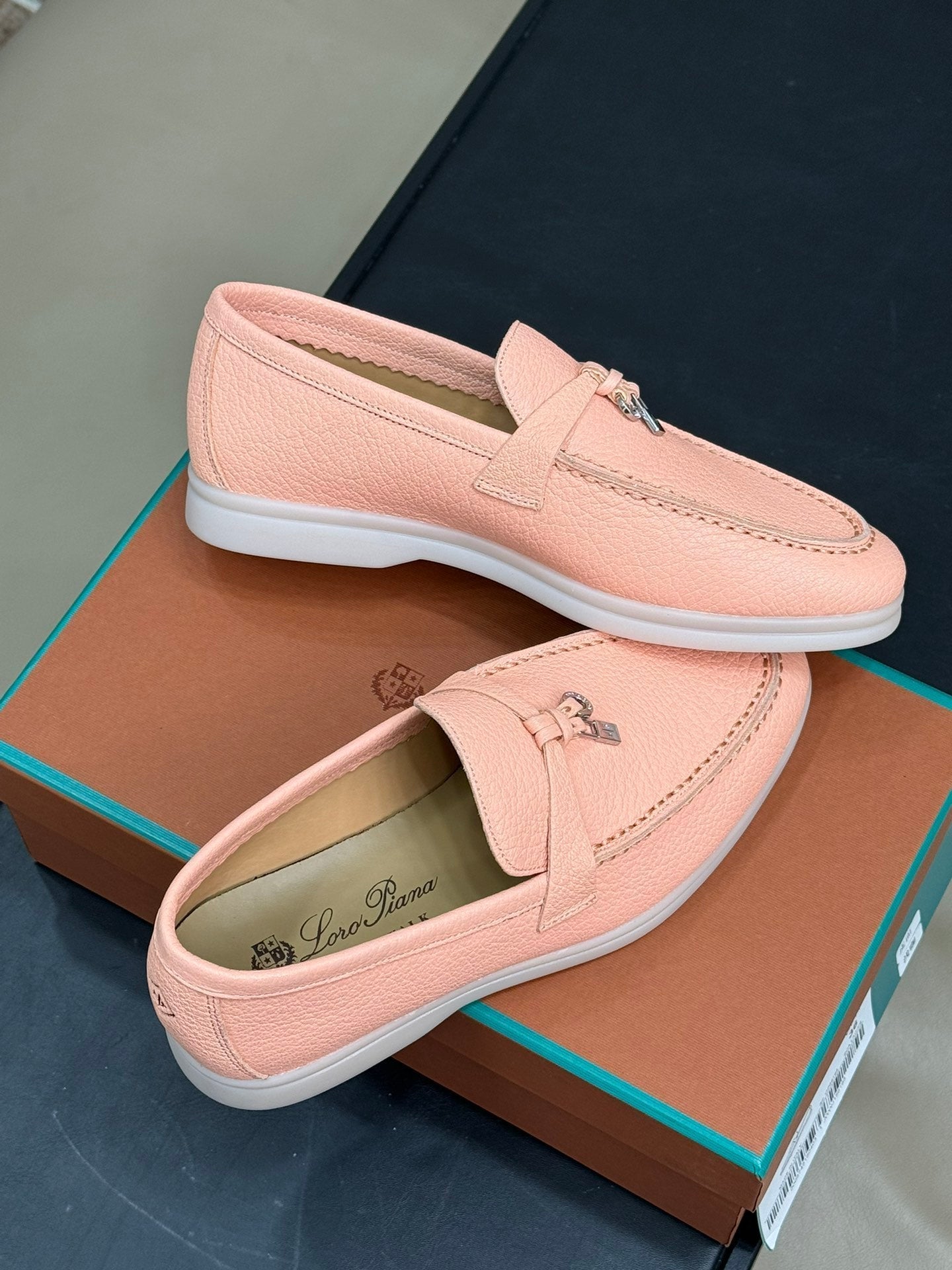 LP SUMMER CHARMS WALK LOAFERS CANTANLOUPE LAMBSKIN - 35