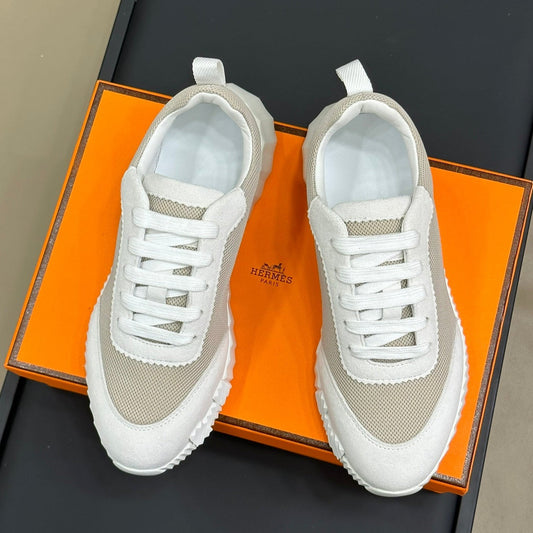 BOUNCING SNEAKERS BRIGHT GRAY CALFSKIN - 35
