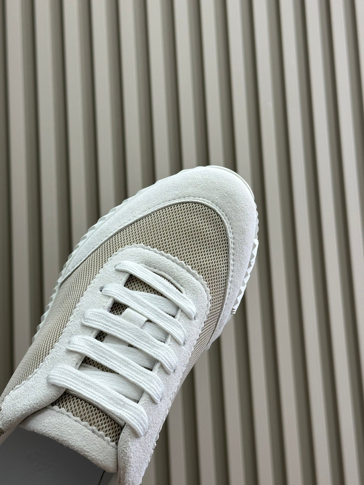 BOUNCING SNEAKERS BRIGHT GRAY CALFSKIN - 35