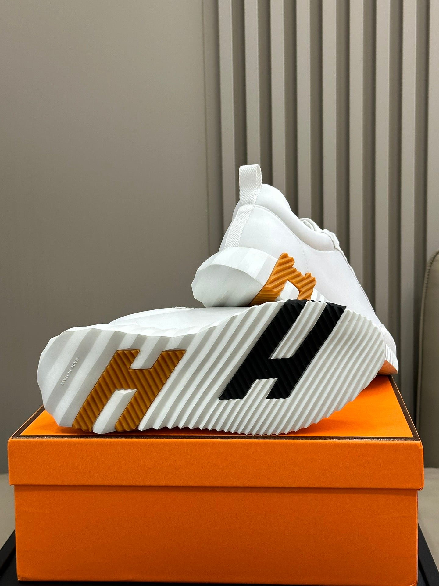 BOUNCING SNEAKERS WHITE CALFSKIN - 35