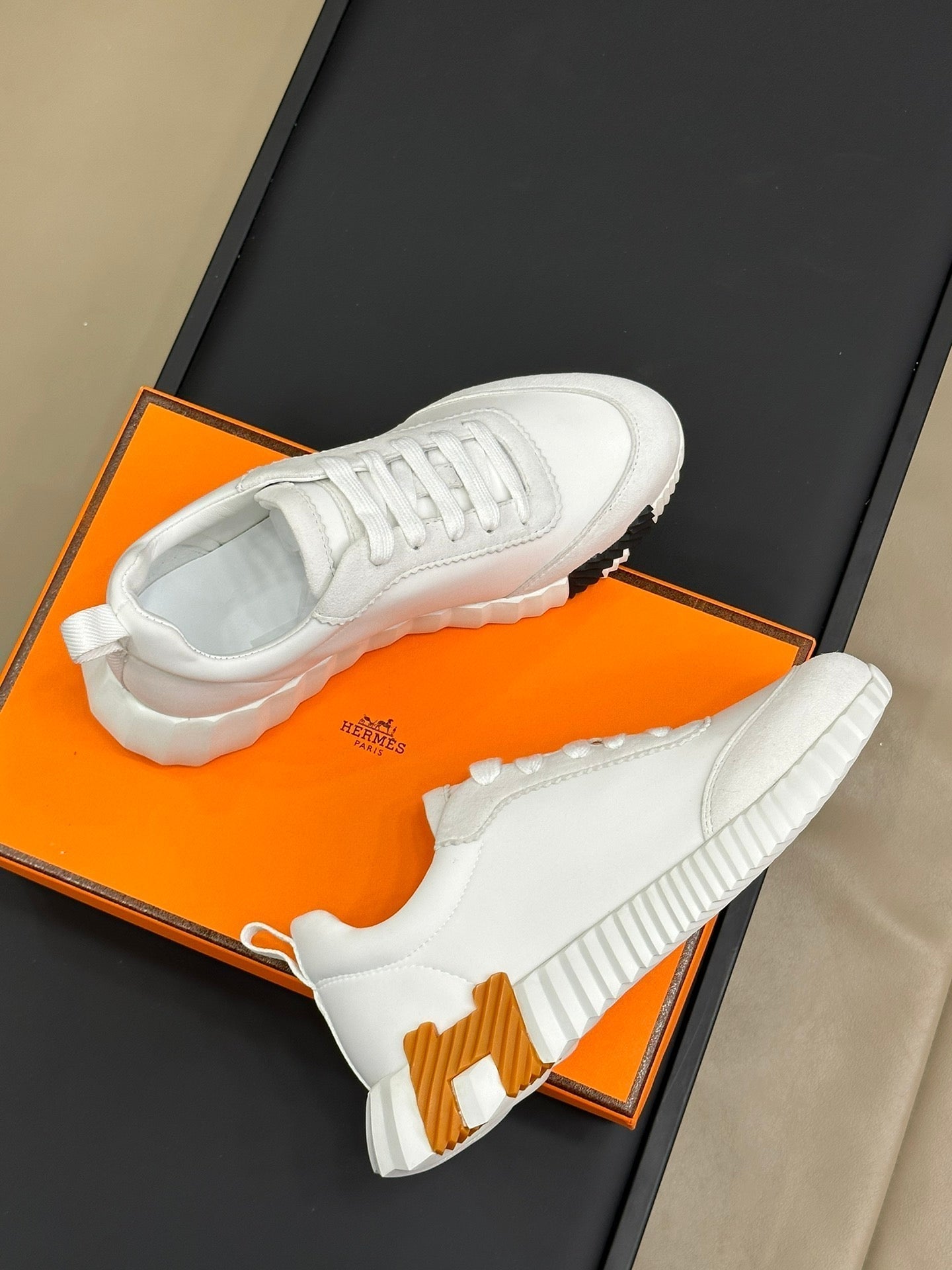 BOUNCING SNEAKERS WHITE CALFSKIN - 35