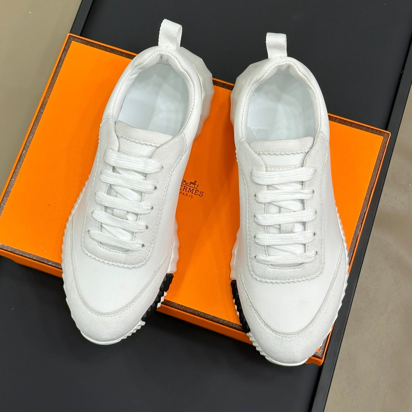 BOUNCING SNEAKERS WHITE CALFSKIN - 35