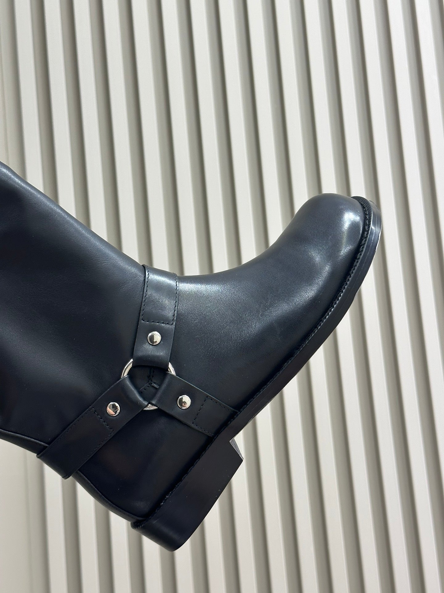 LW CAMPO BIKER BOOT BLACK CALFSKIN - 35