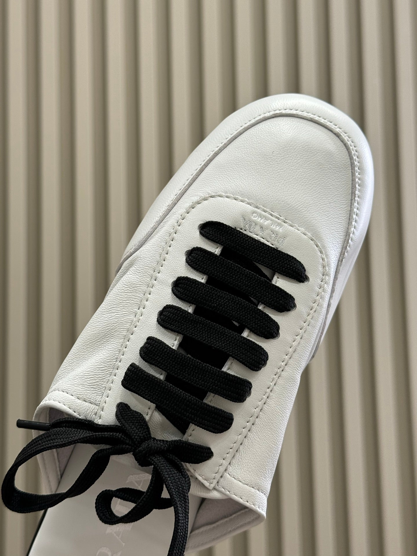 PRADA 25S COLLAPSE MULES IN WHITE CALFSKIN - 35