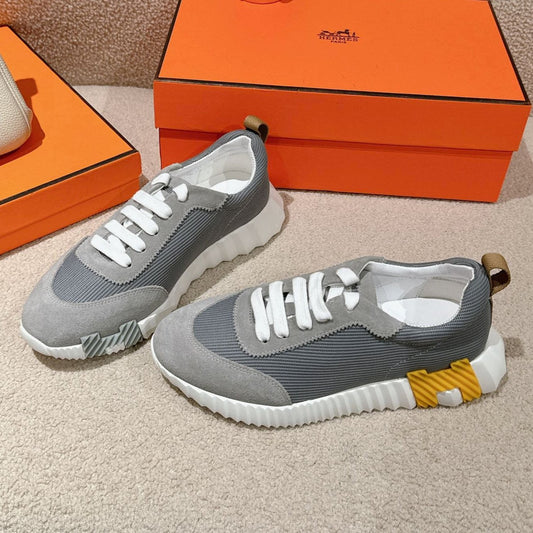MAINLAND SNEAKER IN ASH GRAY SUEDE AND SHARK GRAY BREATHABLE MESH FABRIC 959350 - 35