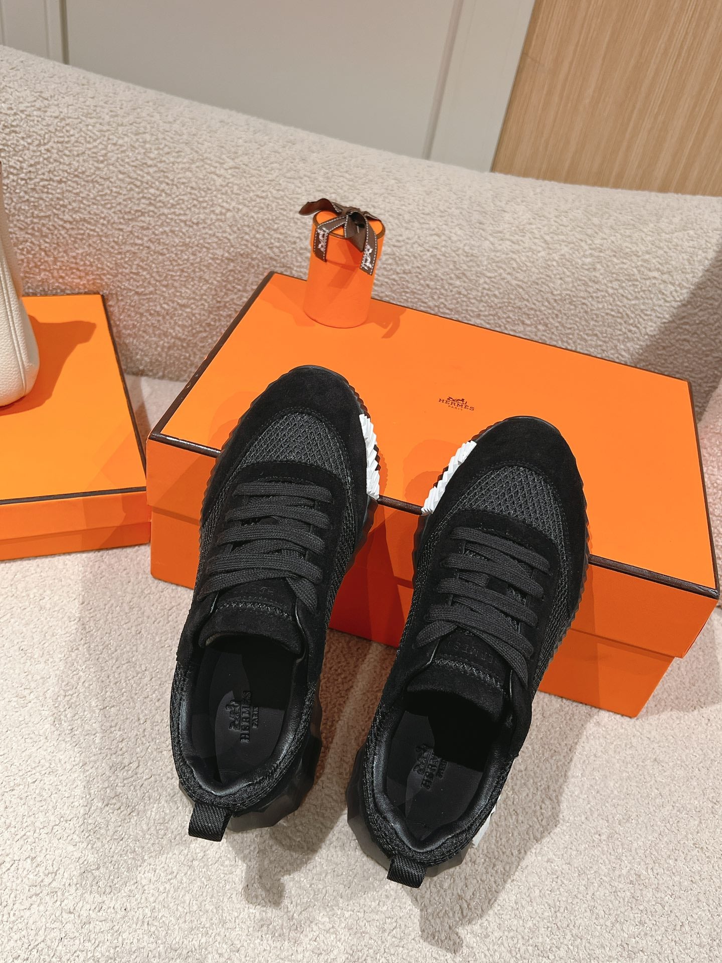 MAINLAND SNEAKER IN BLACK SUEDE AND BREATHABLE MESH FABRIC - 35