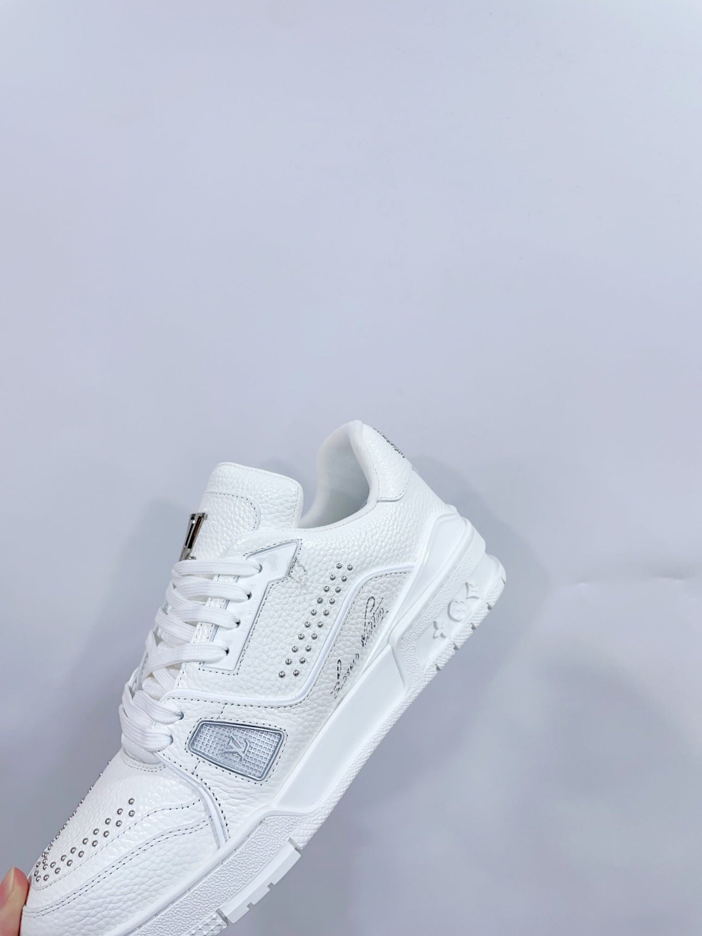 TRAINER SNEAKER IN WHITE CALFSKIN - 35