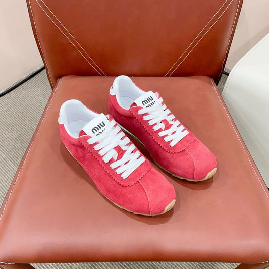 PLUME SUEDE SNEAKERS WATERMELON - 35