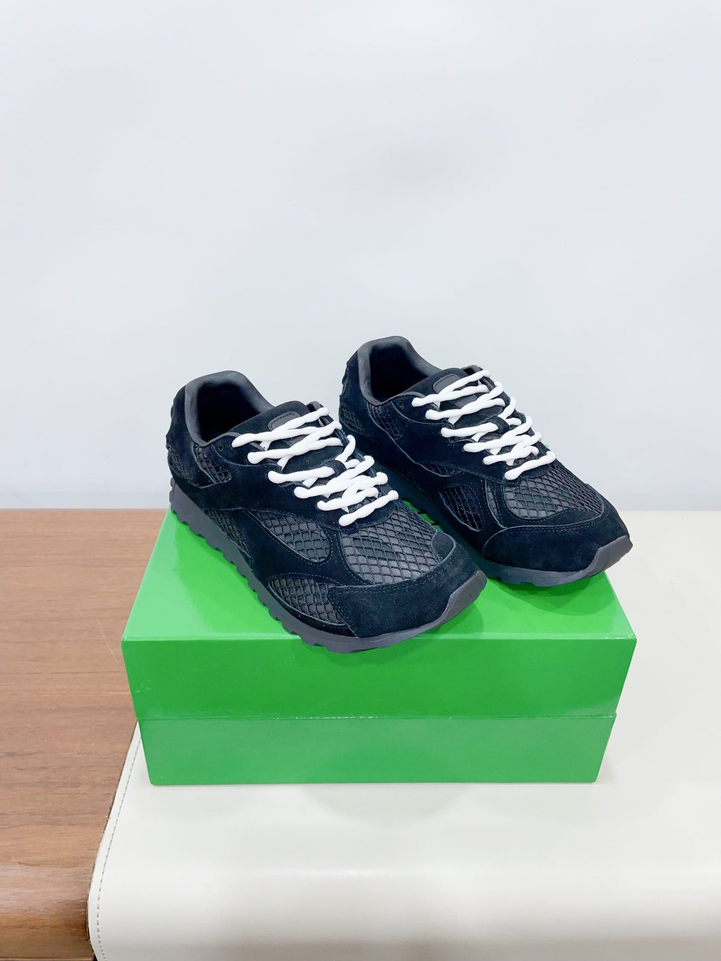ORBIT SNEAKER IN BLACK SUEDE AND TECHNICAL MESH - 35