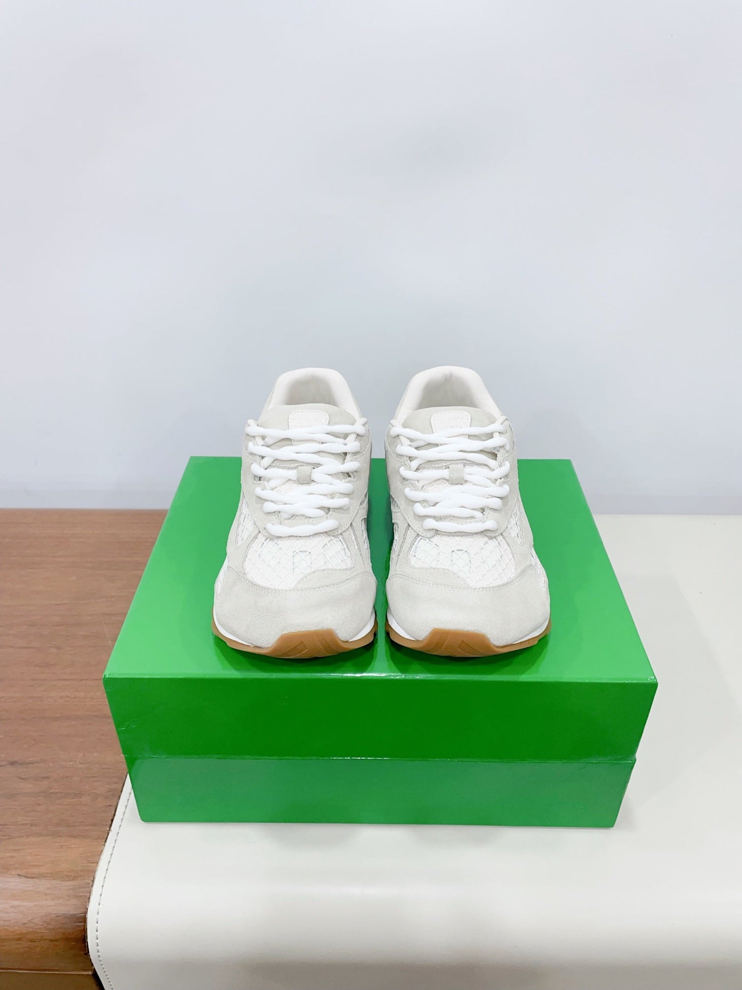 ORBIT SNEAKER IN SEA SALT SUEDE AND TECHNICAL MESH - 35