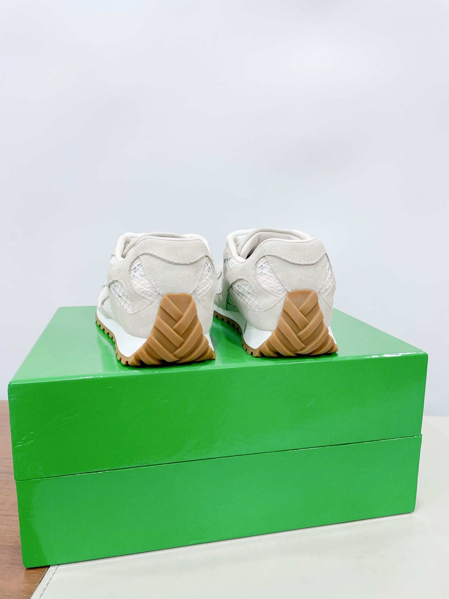 ORBIT SNEAKER IN SEA SALT SUEDE AND TECHNICAL MESH - 35
