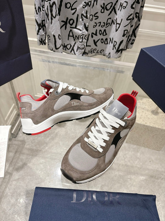КРОСІВКИ DIOR 25S MILE SERIES 25 ММ З КОРИЧНЕВОЇ ЗАМШІ - 35
