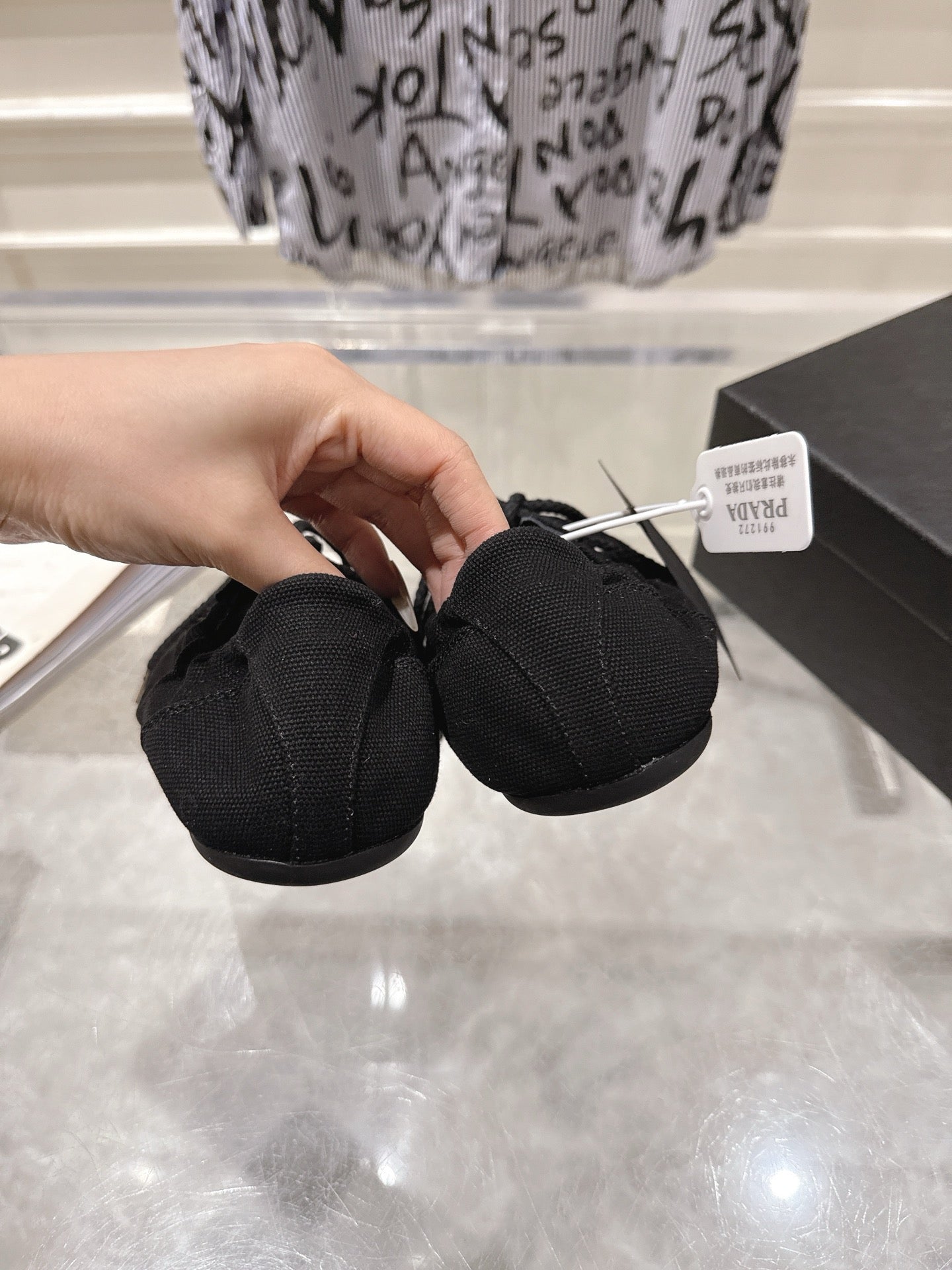 КРОСІВКИ PRADA 26S COLLAPSE З ЧОРНОГО ПОЛОТНА
