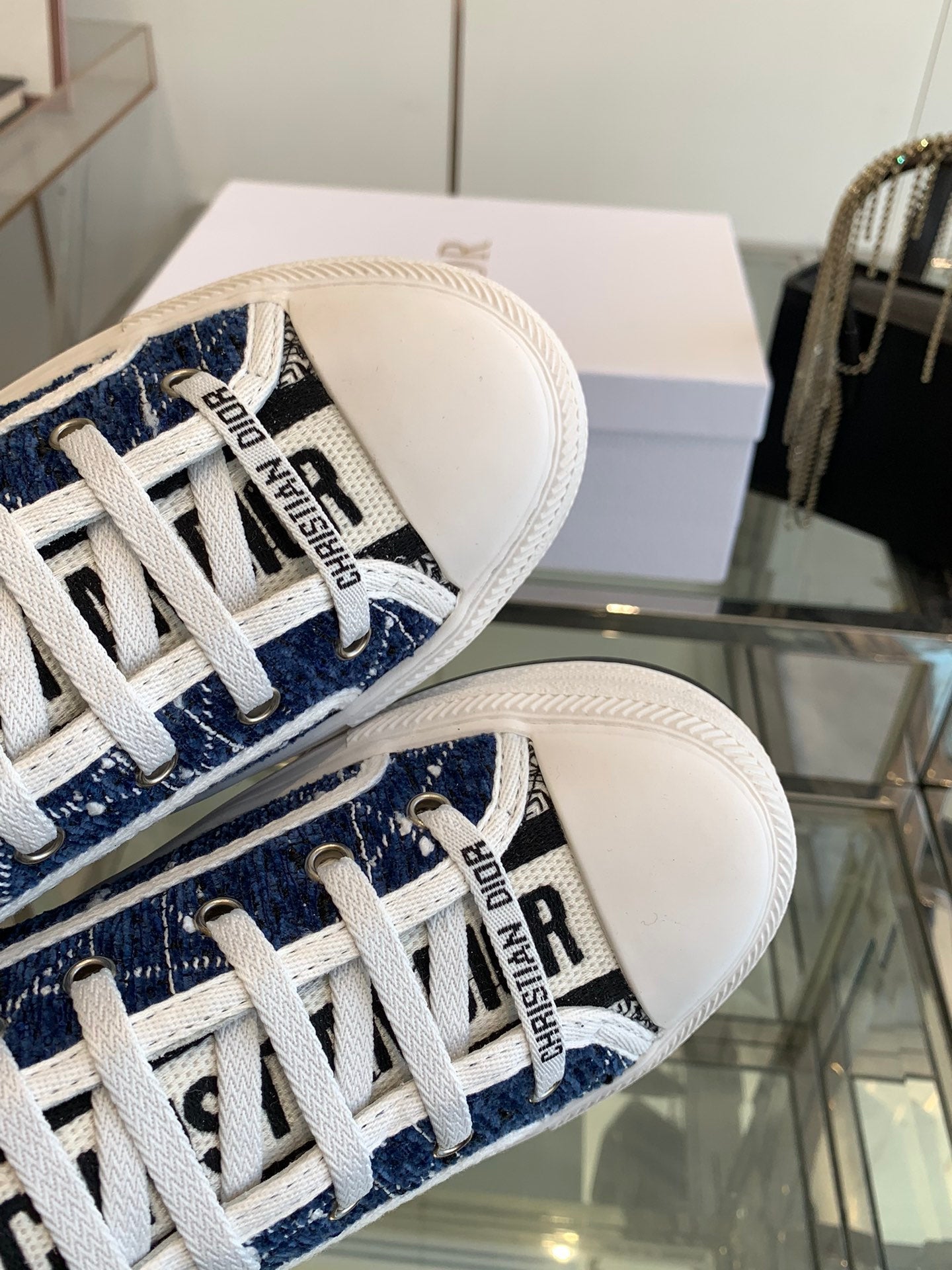 WALK'N PLATFORM SNEAKER DENIM BLUE CANNAGE TWEED - 35