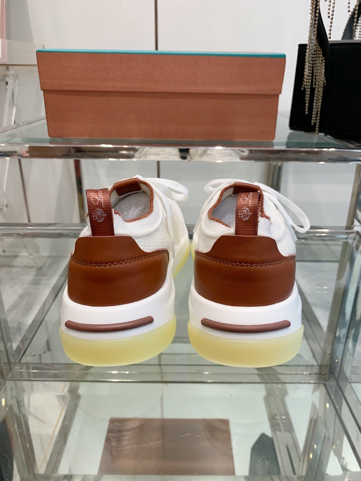 SNEAKER IN WHITE CANVAS MIX SUEDE WITH LAMBSKIN - 39