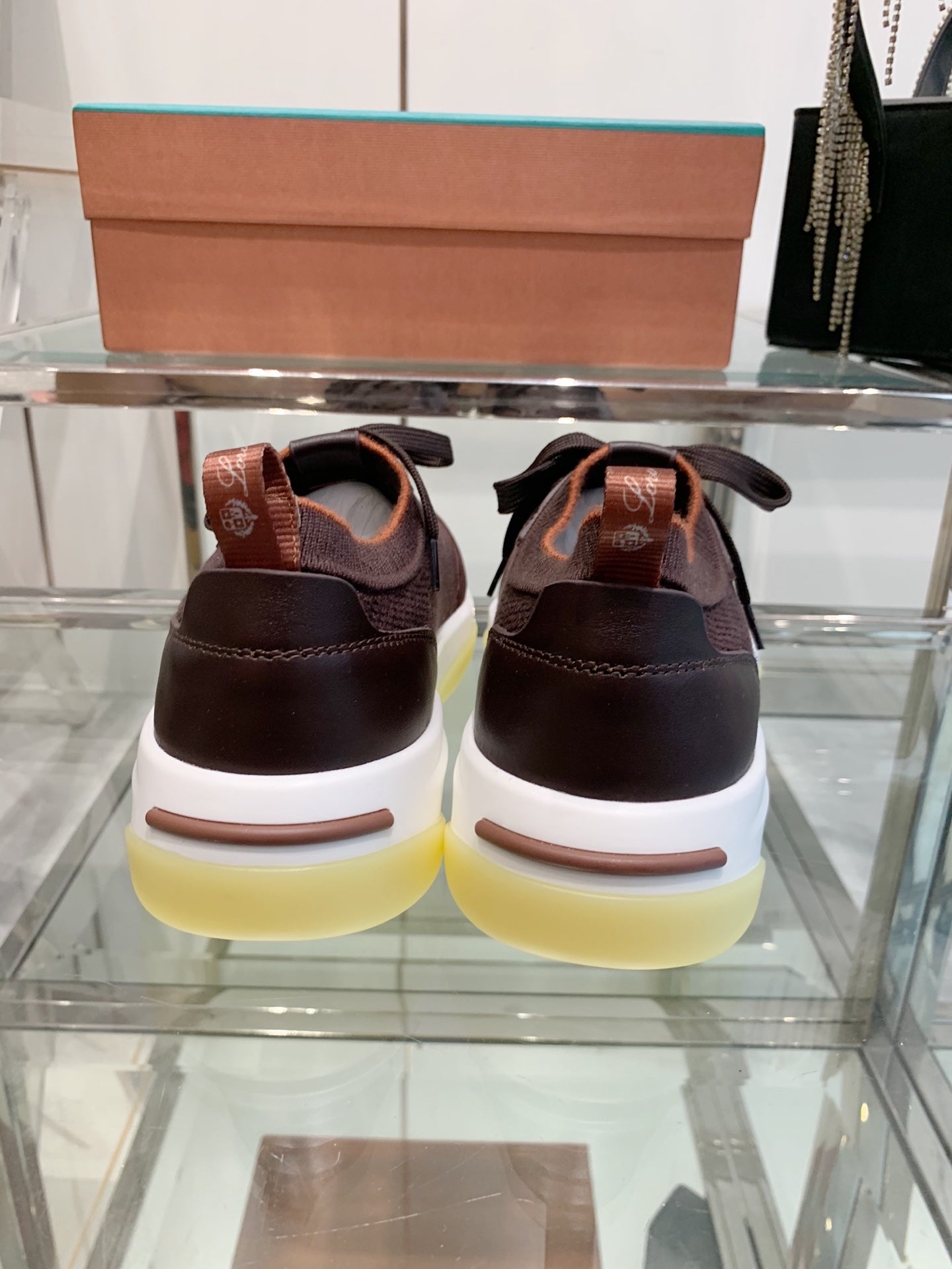 SNEAKER IN MAHOGANY RED CANVAS MIX SUEDE WITH LAMBSKIN - 39