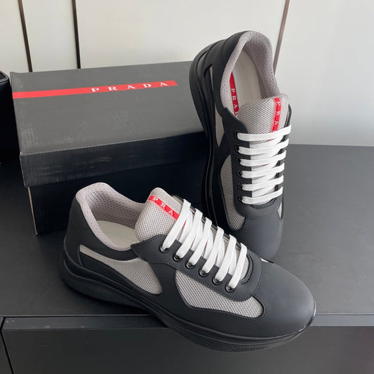 КРОСІВКИ PRADA 26S AMERICA CUP З ЧОРНОЇ М'ЯКОЇ ГУМИ ТА ТКАНИНИ BIKE