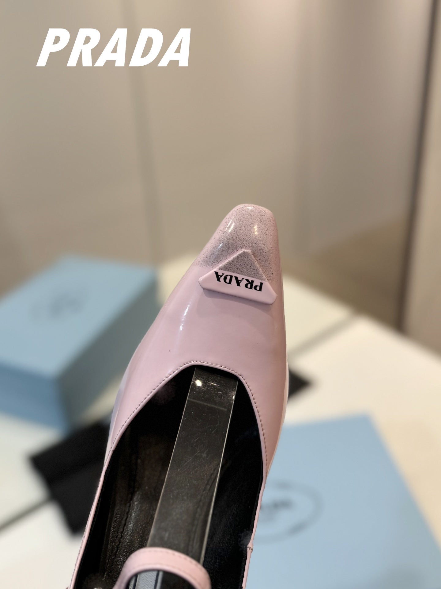 PRA BRUSHED PUMPS PASTEL PINK LAMBSKIN - 35