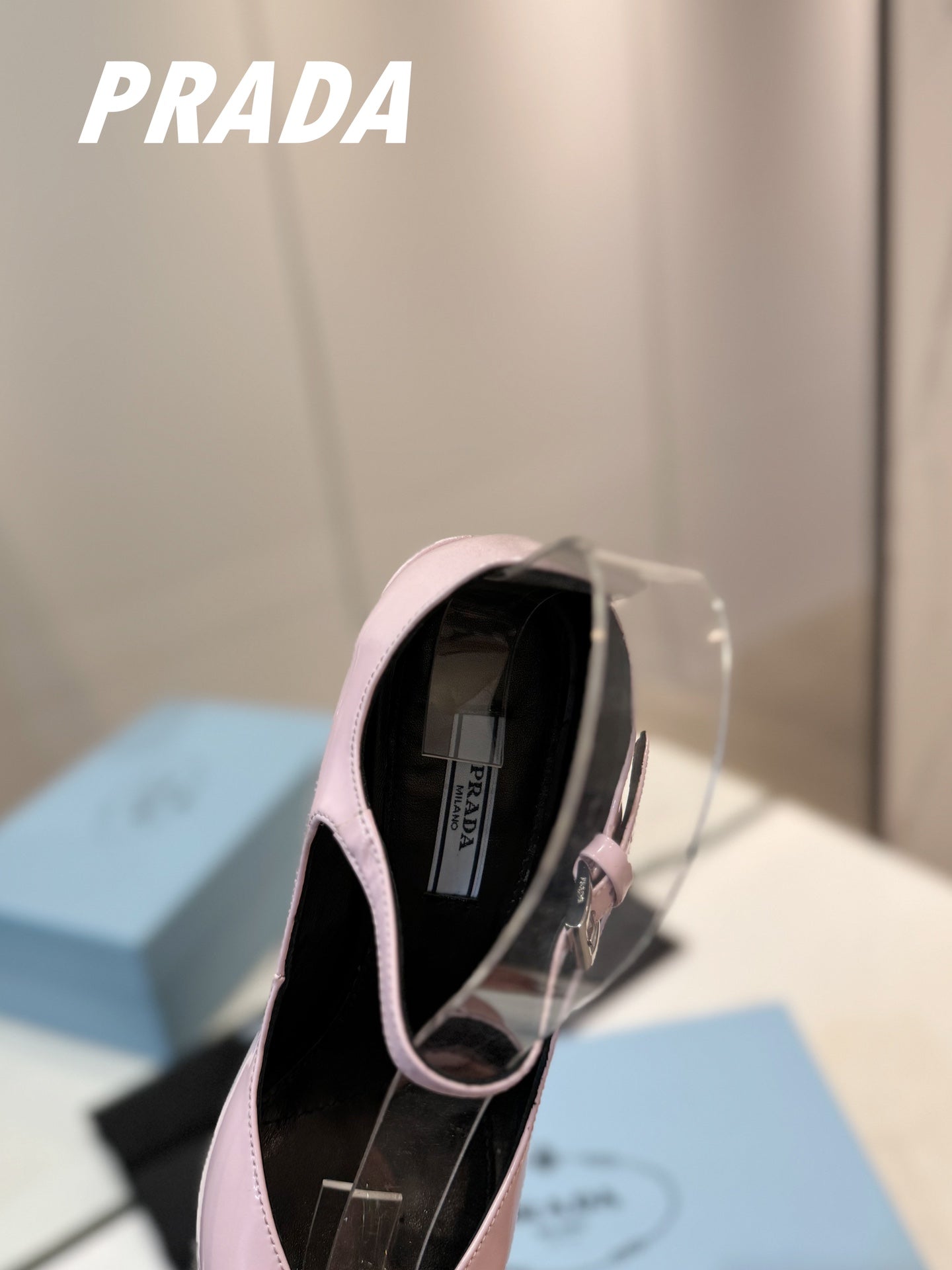 PRA BRUSHED PUMPS PASTEL PINK LAMBSKIN - 35