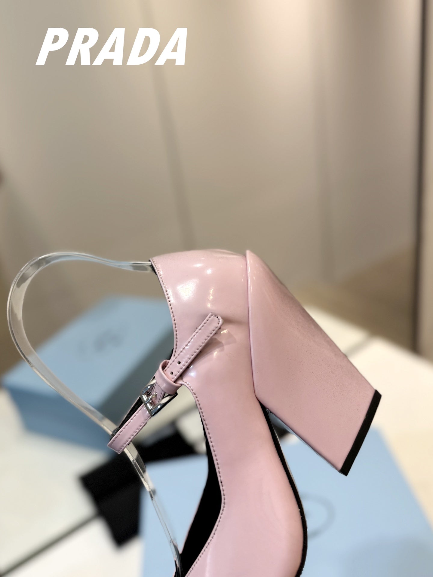 PRA BRUSHED PUMPS PASTEL PINK LAMBSKIN - 35