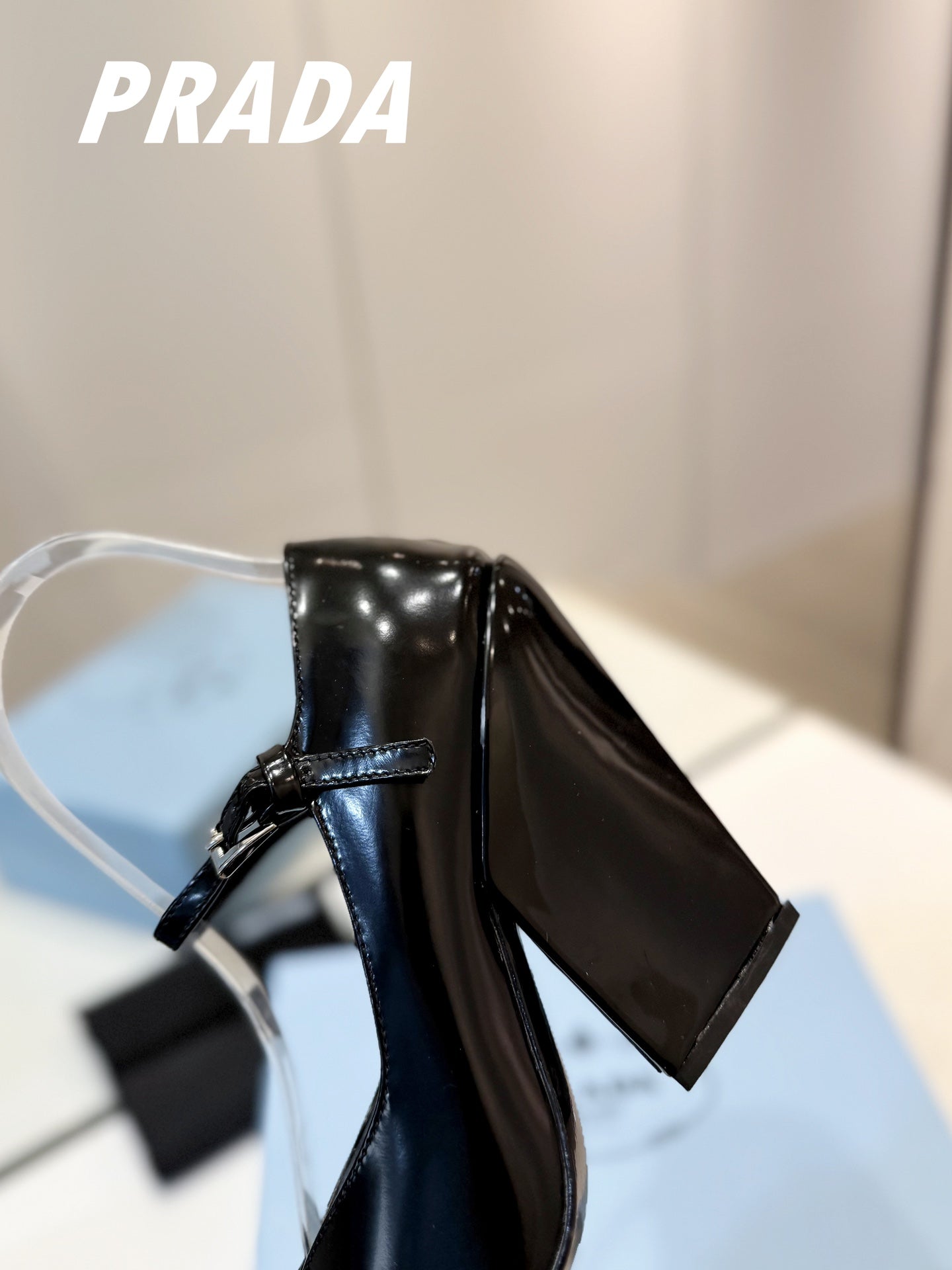 PRA BRUSHED PUMPS BLACK LAMBSKIN - 35