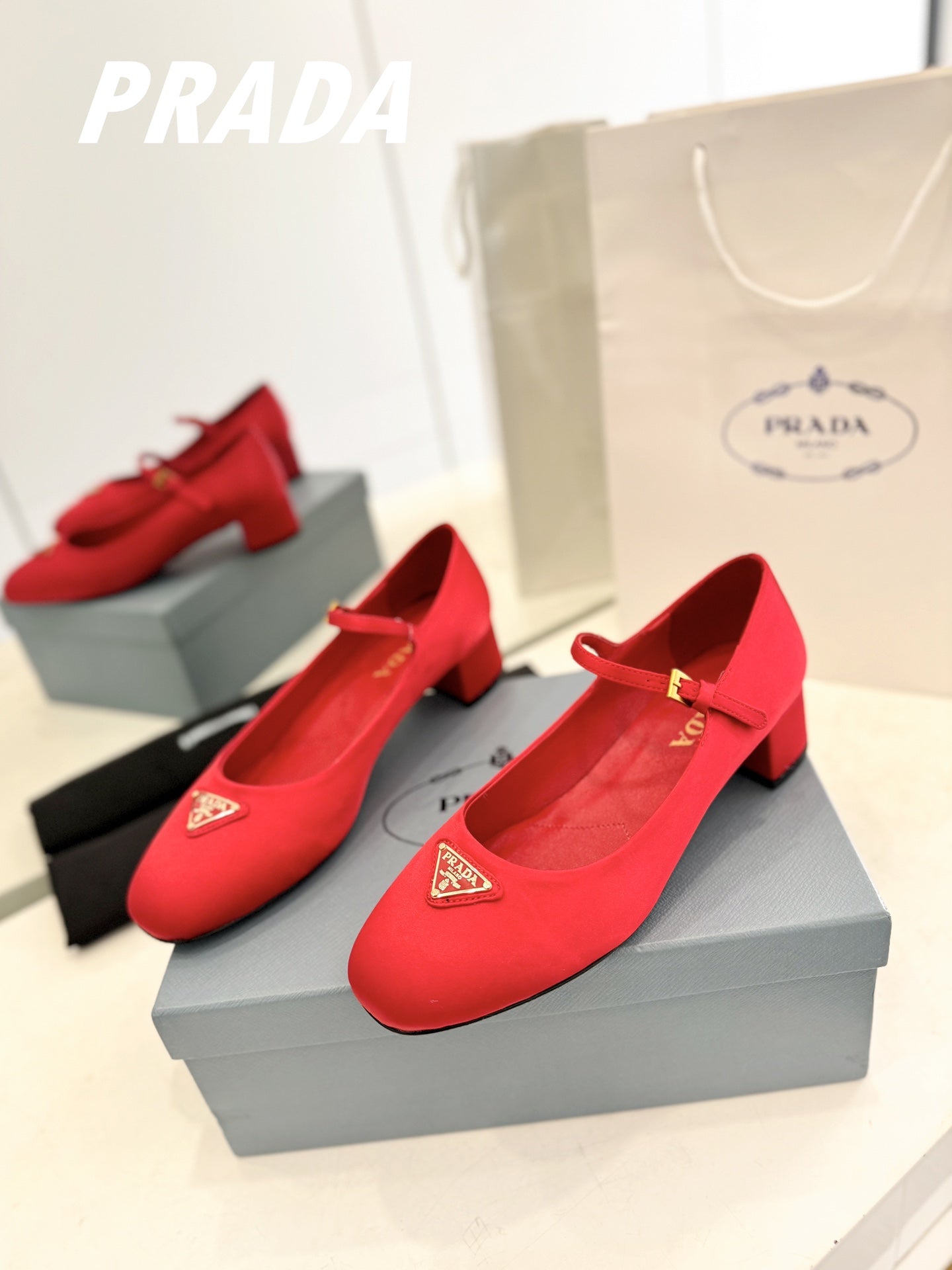 Pra Ballerina Pumps 40 Red Suede Fabric - 35