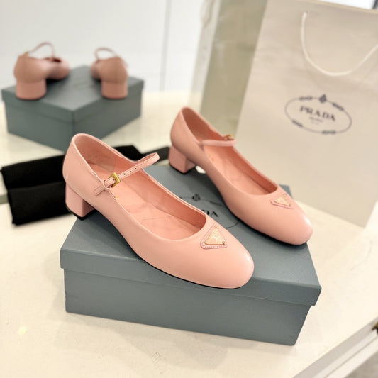 Pra Ballerina Pumps 40 Pink Lambskin - 35