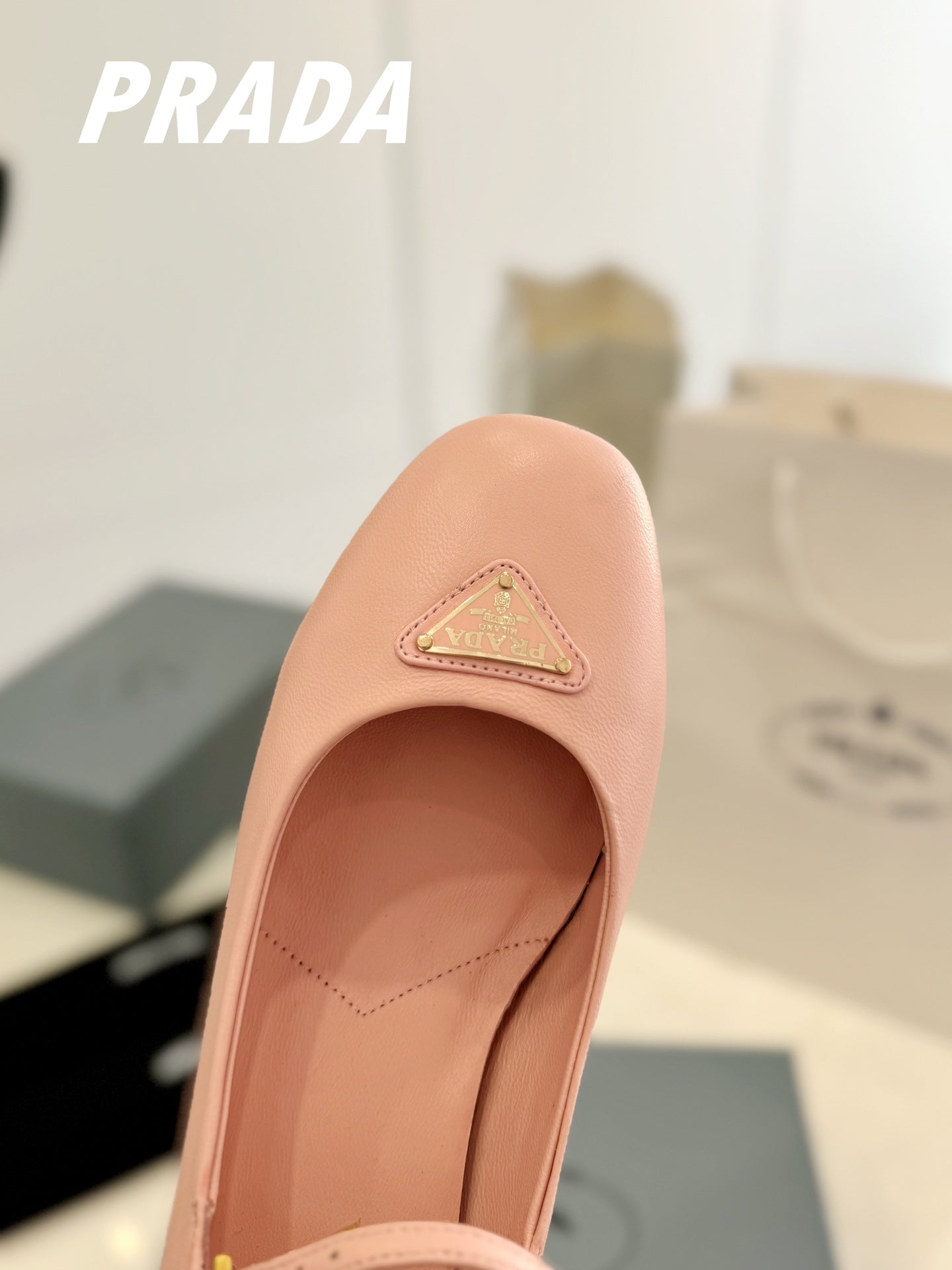Pra Ballerina Pumps 40 Pink Lambskin - 35