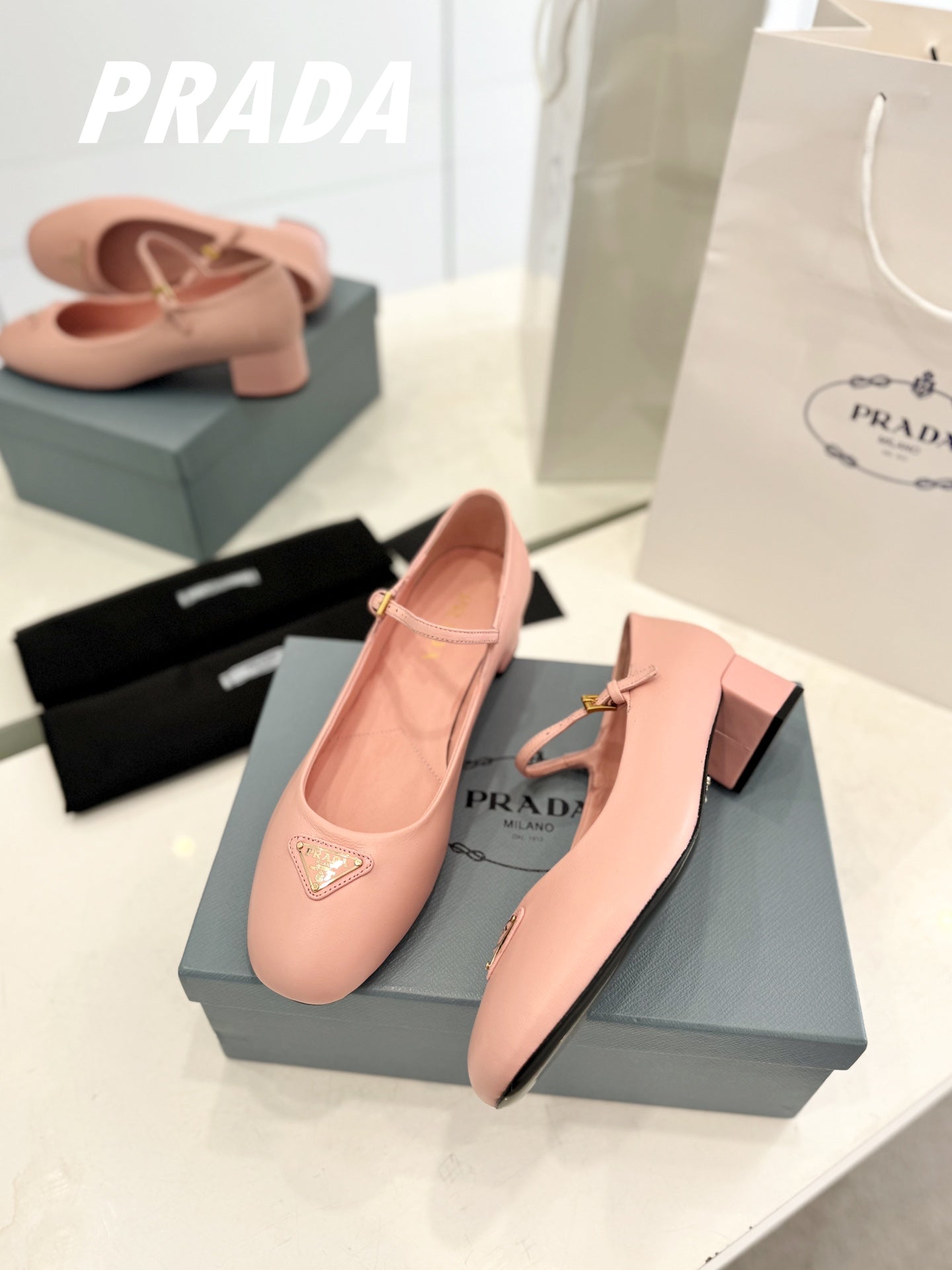 Pra Ballerina Pumps 40 Pink Lambskin - 35