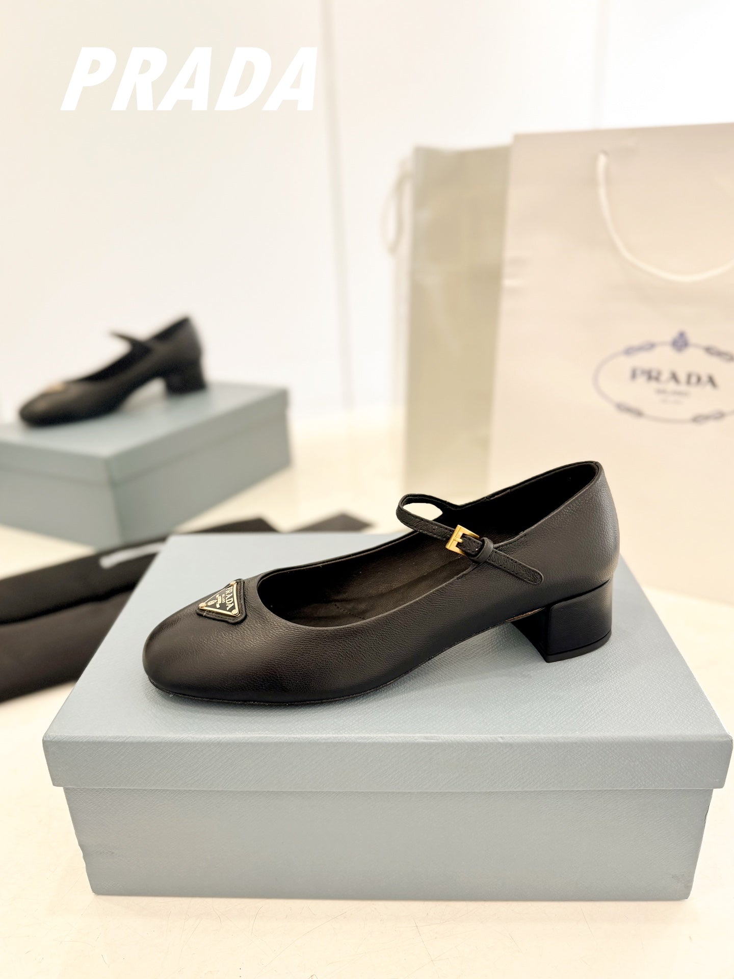 Pra Ballerina Pumps 40 Black Lambskin - 35