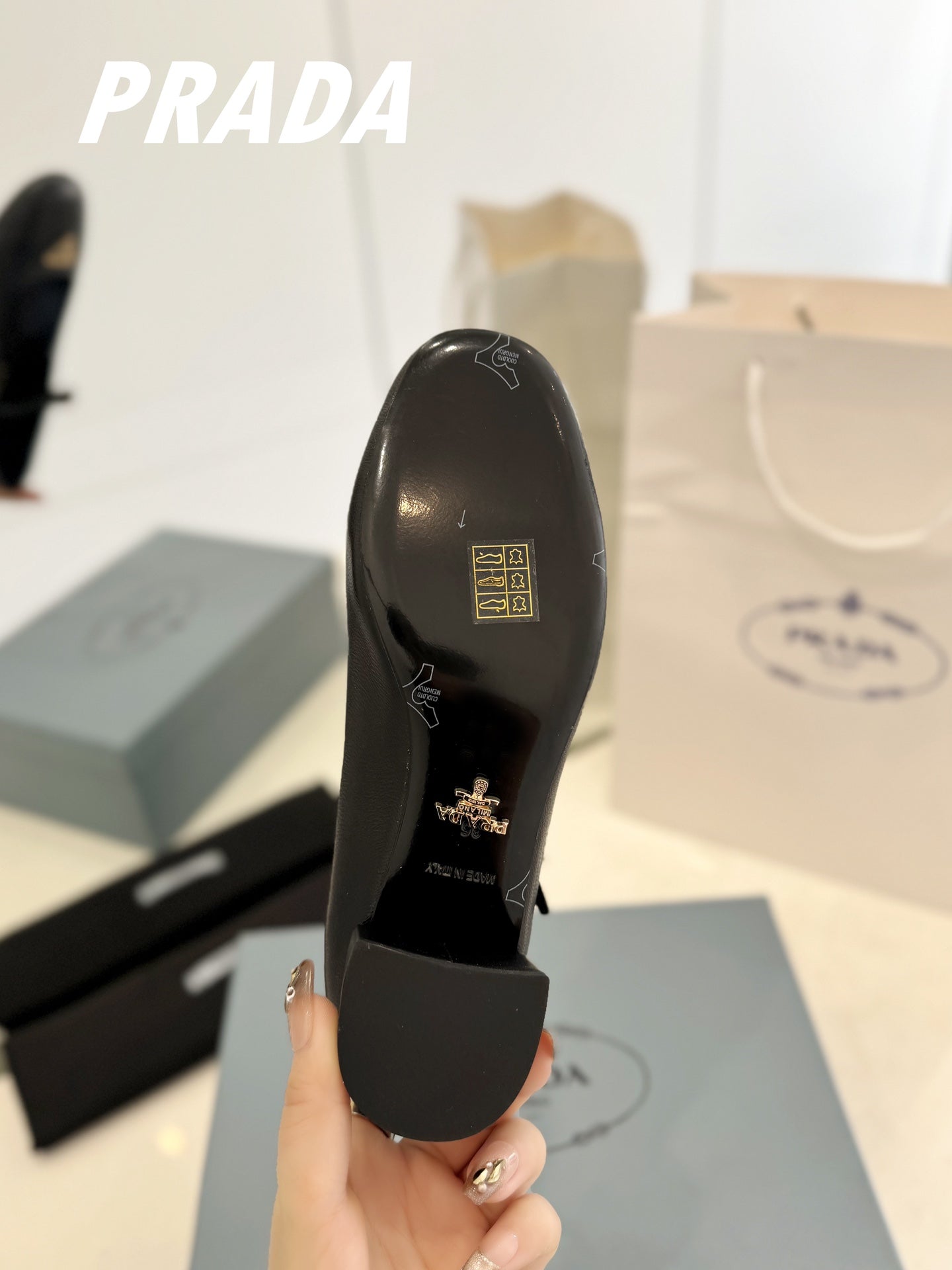 Pra Ballerina Pumps 40 Black Lambskin - 35